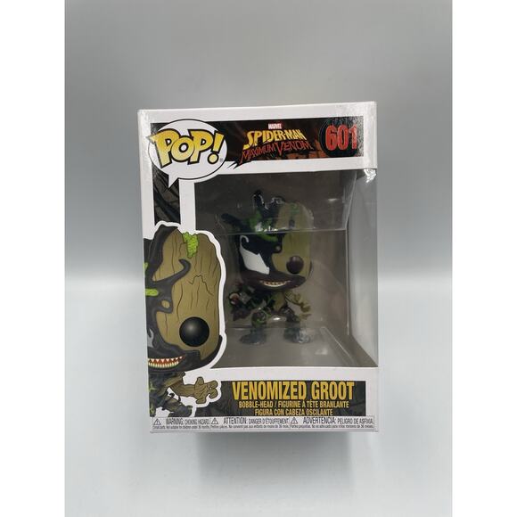 Funko Pop Venomized Groot Vinyl Figure #601 Maximum Venom Marvel New In Box - Picture 1 of 7